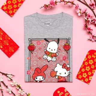 Join the club! ❤️ Surprise yourself with a supercute t-shirt design delivered each month featuring your favorite Sanrio friends. Link in bio to subscribe and receive this month’s #LunarNewYear design!