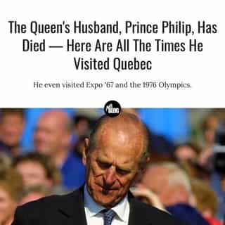 The royal family announced the death of the Queen's husband, Prince Philip, Duke of Edinburgh, on Friday morning.⁠
⁠
*Click the link in @mtlblog bio for the full story! ⁠
⁠
📸: Jamie Roach via @dreamstime⁠
