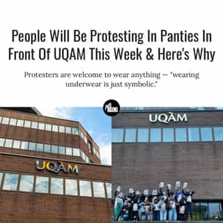 This Thursday, April 8, a protest will be held in front of Université du Québec à Montréal (UQAM) "in support of Hélène Boudreau," a graduate from the school who is currently facing a legal battle "for the inappropriate use of the University's name and logo in connection with intimate photos."⁠
⁠
*Click the link in @mtlblog bio for the full story! ⁠
⁠
📸: Derek Robbins via @dreamstime & @collages_feminicides_montreal_⁠
