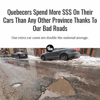 According to the report, more than 50% of highway kilometres in Quebec show signs of deterioration. ⁠
⁠
*Click the link in @mtlblog bio for the full story! ⁠
⁠
📸: Marc Bruxelle via @dreamstime⁠

