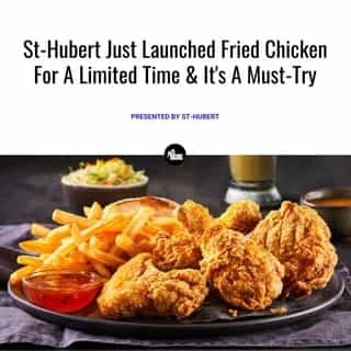 If you’re looking for a deliciously crispy new option for dinner tonight… here it is! St-Hubert’s new friend chicken is now available, but only for a limited time.⁠
⁠
*Click the link in the @ mtlblog bio to learn more!⁠
⁠
📸: @ sthubert⁠
⁠
#sponsoredcontent