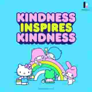 Kindness Inspires Kindness 💖 Quite literally, in fact! According to our friends at @kindnessorg, studies show that the impact of one kind act passed from person to person to person creates an ongoing kindness chain reaction. Who can you spread kindness to today? Tag a friend ⬇️ #HelloKittyHelloKindness 