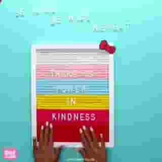 Join Hello Kitty in making a DIY Felt Board with a customizable kind message for yourself or a friend - only on the #HelloKittyandFriends YouTube channel! 🌈 Link in bio!