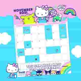 Say hello to a new month with @hellokitty 🗓️💕 Tap the link in bio to download the Friend of the Month calendar for November! #SanrioFOTM