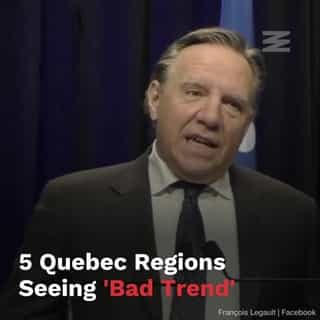 The premier said the COVID-19 situation in Montreal remains stable compared to the five regions, which saw a "strong increase" since being designated orange zones.⁠
⁠
*Click the link in @mtlblog bio for the full story! ⁠
