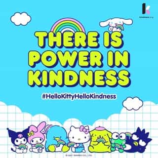 There is Power in Kindness 🌈💕 World Kindness Day is November 13th and we're inviting you to join us in spreading 10,000 acts of kindness this month with Hello Kitty! According to our friends at @kindnessorg, science tells us that each act of kindness creates a ripple effect. One SMALL act of kindness can make a HUGE difference. Show us how you're spreading kindness by tagging #HelloKittyHelloKindness.⁠
⁠
Tap the link in bio to learn ways you can help us build a kinder world together✨