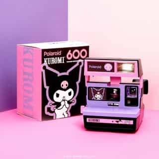 Get ready for your close up 📸 💜 Our limited edition Kuromi Polaroid 600 camera is here! Link in bio to shop.