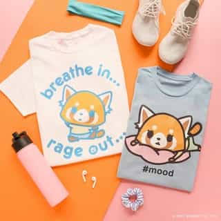 Breathe in 😌 Rage out 🤘 Who else needs another day off? Tap the link in bio to shop these @aggretsuko tees and more! 