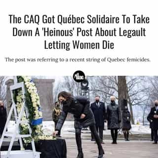 Quebec Deputy Premier Geneviève Guilbault called out Québec solidaire for running an ad that blamed Premier François Legault for the string of recent femicides in Quebec. ⁠
⁠
*Click the link in @mtlblog bio for the full story! ⁠
⁠
📸: @genevieve.guilbault