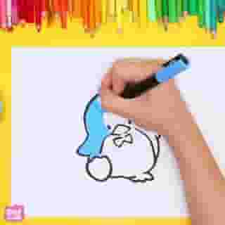 If there’s one character that likes to be as stylish as Hello Kitty, it’s our dapper Friend of the Month! 🐧💙Follow along as we show you how to draw Hello Kitty’s red bow and her friend, #Tuxedosam on the #HelloKittyandFriends YouTube channel. Link in bio ✨