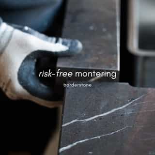 Risk-free giver tryghed gennem hele processen.⁠
⁠
Når I vælger sten til jeres projekt, skal resultatet ikke bare være smukt – det skal også være korrekt udført.⁠
⁠
Hos borderstone tilbyder vi derfor en risk-free løsning. Her tager vi ansvar for processen fra start til slut. ⁠
⁠
Fra præcis opmåling med avanceret laserteknologi til sikker levering og professionel montering. ⁠
⁠
Alt udført med fokus på detaljen og respekt for materialet og jeres designvision.⁠
⁠
Det betyder, at I kan overlade det tekniske og håndværksmæssige stenarbejde til os.⁠
⁠
Læs mere om risk-free og hele processen før, under og efter montering på⁠
www.borderstone.dk/risk-free⁠
⁠
vores ekspertise⁠
borderstone