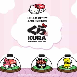 Hello Kitty and Friends x Kura Sushi 🍣💕 Collect supercute Bikkura Pon prizes featuring your favorite Sanrio friends while enjoying delicious sushi. Tag a friend! ⁠
⁠
Available at all @kurasushi_usa locations for a limited time✨ Visit the link in bio to learn more. 