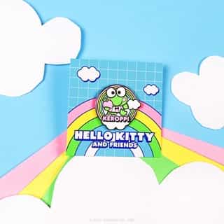 New month, new pin featuring #Keroppi! 🌈💞 Get our collectible Friend of the Month pin FREE when you spend $40 or more in Sanrio stores and online - no code needed! Link in bio to shop. #SanrioFOTM⁠
