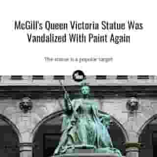 The Queen Victoria statue in front of McGill University's Strathcona Music Building was vandalized with red paint on the evening of March 17. ⁠
⁠
*Click the link in @mtlblog bio for the full story! ⁠
⁠
📸: Spiroview Inc. via @dreamstime