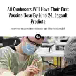 The premier said that the entirety of the population will be able to receive a first dose of a COVID-19 vaccine before Quebec's Fête Nationale. ⁠
⁠
*Click the link in @mtlblog bio for the full story! ⁠
⁠
📸: @ciussscentreouest⁠
