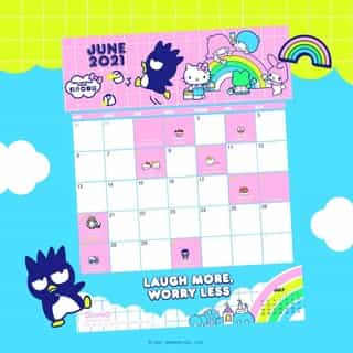 Say hello to a new month with #BadtzMaru! 🗓️✨ Tap the link in bio to download your Friend of the Month calendar for June! #SanrioFOTM